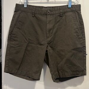 SLATE & STONE 7" Cotton Twill Short Olive Green Size 31